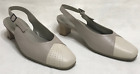 HOTTER : Enfold Beige Leather Sling Back Sandal Shoes In Vgc - Size UK 5 EU 38