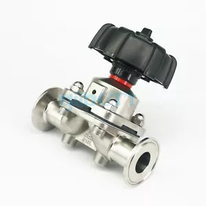 1/2"-2" 316 Stainless Tri Clamp 0.5"-2" Sanitary Diaphragm Valve Brewing - Picture 1 of 13