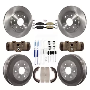 Front Rear Brake Rotors Ceramic Pad Drum Kit (9Pc) For GMC Sierra 1500 Chevrolet - Picture 1 of 7