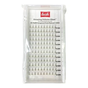 Amazing Lash Studio Women's 6D-Refill Gorgeous/Cute/Natural 13mm Eyelashes H4 - Picture 1 of 2