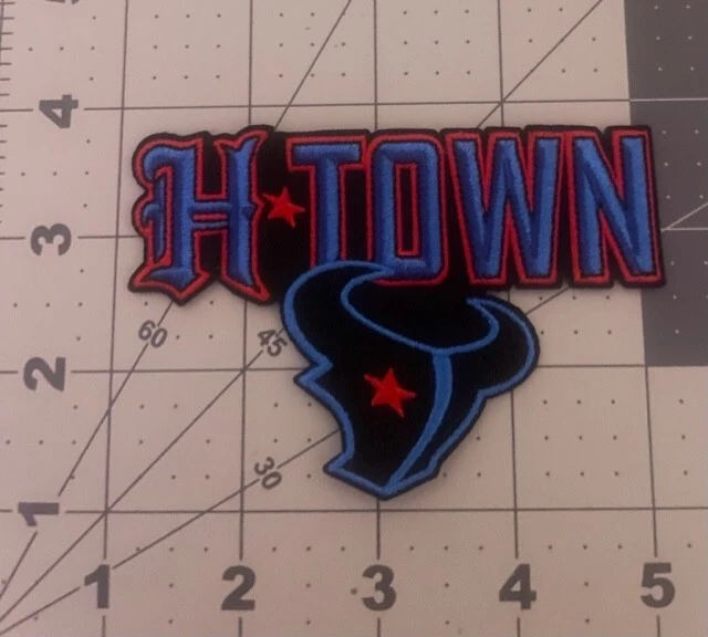Houston Texans H-TOWN Iron On Patch Look ENORME - Imagem 1 de 1
