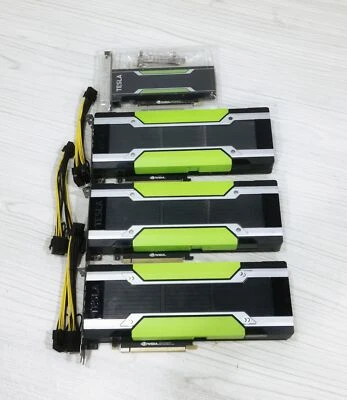 Tesla NVIDIA P4 8GB P40 24GB K80 24GB M40 24GB P100 16GB GPU Card LOT - image 1 of 2