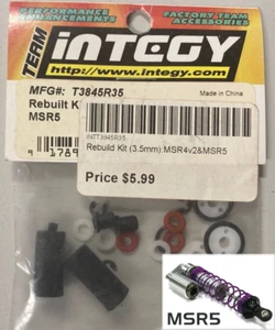 Team INTEGY T3845R35 Shock REBUILT KIT( 3.5MM) FOR MSR5 T3629 MSR4V2 3905 3906 - Picture 1 of 2