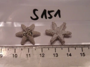 Sterne Österreich 19mm silbern Handgestickt 1 Paar (s151) - Bild 1 von 1