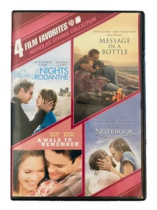 4 Film Favorites DVD Set Nicholas Sparks- The Notebook, A Walk to Remember, more - Picture 1 of 4