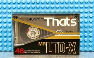 THAT'S MR-LTD-X METAL 46 1986 JAPAN TYPE IV BLANK CASSETTE TAPE (SEALED) - Picture 1 of 5