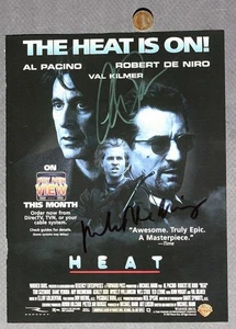 Al Pacino & Robert DeNiro AUTOGRAPHED SIGNED 1995 HEAT Movie Magazine Ad SCARCE- - Picture 1 of 1