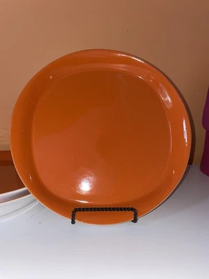 Set of 4 Rachael Ray Square and Round Dinner Plate 11" Orange - Image 1 of 4