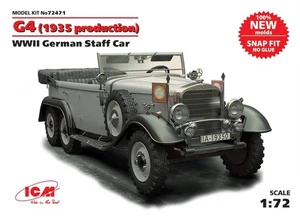 ICM72471 - ICM 1:72 - G4 (1935), WWII German Staff Car (snap fit) - Picture 1 of 1