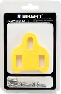 BikeFit Cleat Wedge - Look/Shimano Compatible, 3-Hole, 1 Degree, 8-Pack - Picture 1 of 3