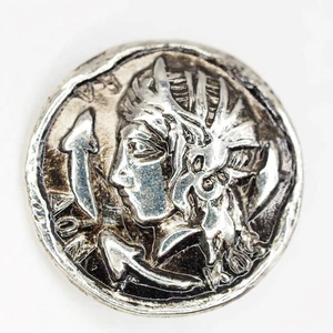 Griechenland Griechisch Italien Italia Sizilien Syrakus Tetradrachme Metall Knopf 4er Set - Bild 1 von 3