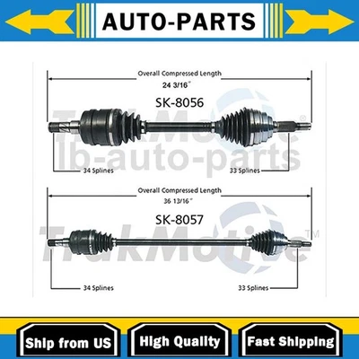 Eje CV delantero izquierdo derecho para Chevrolet Optra 2X TrakMotive Foto 1 de 4