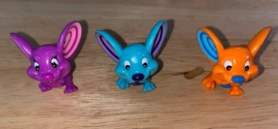 Hasbro Mouse Trap Board Game Replacement Mice Blue ,Orange, And Purple - Image 1 of 3