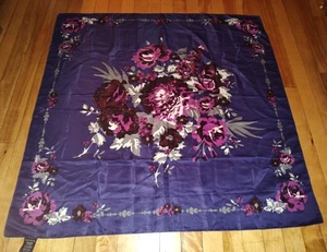 Bufanda cuadrada poliéster estampado floral 35" x 35". Nuevo con etiquetas. - Imagen 1 de 4