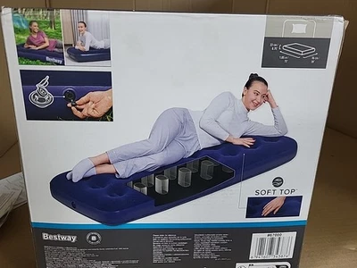 Geniune Bestway Single Air Mattress 185x76x22cm Inflatable Bed NEW - Image 1 of 4