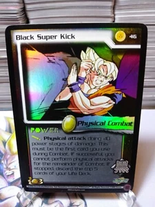 DBZ CCG DRAGON BALL Z BLACK SUPER KICK #46 LIMITED FOIL WORLD GAMES SAGA 02' NM - Picture 1 of 2