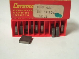 SANDVIK Coromant SNG 422 S6 10734 Lathe Mill Carbide Inserts 10 Pcs New - Picture 1 of 1