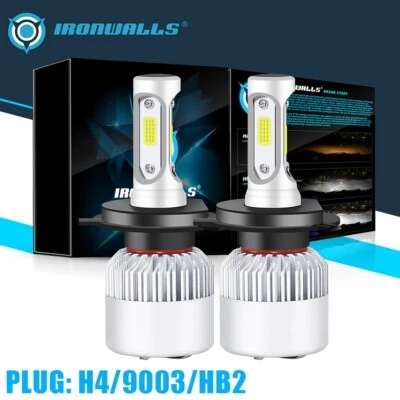 H4 9003 LED Headlight Globes Hi/Lo Bulb For Toyota Hiace LH103R LH125R 1980-2009 - image 1 of 4