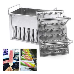 40 moldes de acero inoxidable palo de helado palito de helado palito comercial - Imagen 1 de 18