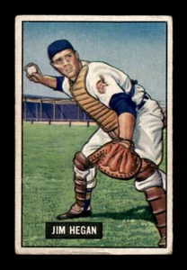 1951 Bowman Baseball #79 Jim Hegan CREASED Very Good Cleveland Indians - Picture 1 of 2