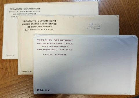 1962, 63, & 64 Mint Sets Cover