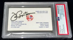 Joe Pepitone "Yankees Scout WS Champions" Signed Autographed Business Card PSA - Picture 1 of 3