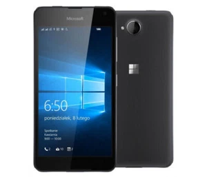 Schwarz Smartphone Microsoft Lumia 650 1GB RAM 8GB 5" OLED 4G LTE NFC Dual SIM - Bild 1 von 6
