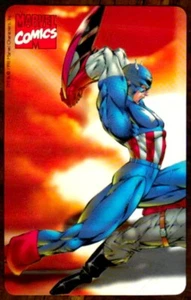 G 966 C&C 3034 SCHEDA NUOVA MAGNETIZZATA MARVEL HEROES &VILLAINS CAPITAN AMERICA - Foto 1 di 2