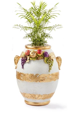 Vase Keramik Amphore Übertopf Keramik Kunstdruck Capodimonte Vasen Aus Fußboden - Bild 1 von 4