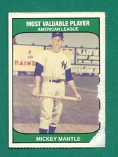 1985 TCMA Mickey Mantle, Most Valuable Player, New York Yankees Baseball