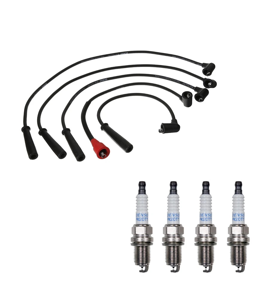 Juego de cables Denso 7 mm y 4 platino TT bujías .040 kit para Mazda 626 MX-6 2.2 L4 Foto 1 de 1