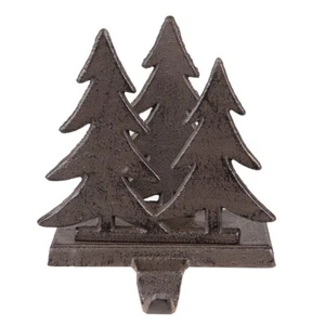 Strumpf Hänger TANNEN 13x12x16cm braun by Clayre & Eef | Weihnachtsdeko - Bild 1 von 3