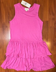 PEEK Girls Tiered Dress Pink Ruffle Knit ❁Size 10❁ NWT - Picture 1 of 7