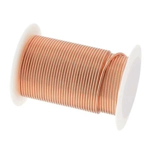 8 yardas carrete BeadSmith resistente al deslustre cobre 1/2 alambre de envoltura duro calibre 16 - Imagen 1 de 1