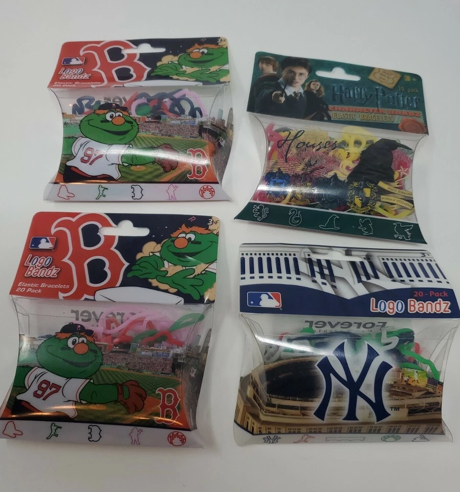 Boston Red Sox 2 / New York Yankees Logo Bandz / Pulseras de Harry Potter paquete de 20 Foto 1 de 1