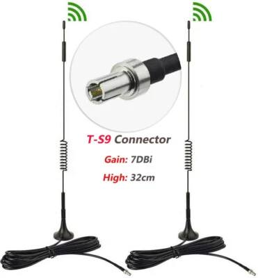 Antenna 2x4G LTE TS9 7dBi per Netgear Unite 770S 4G LTE modem USB hotspot mobile - Immagine 1 di 4