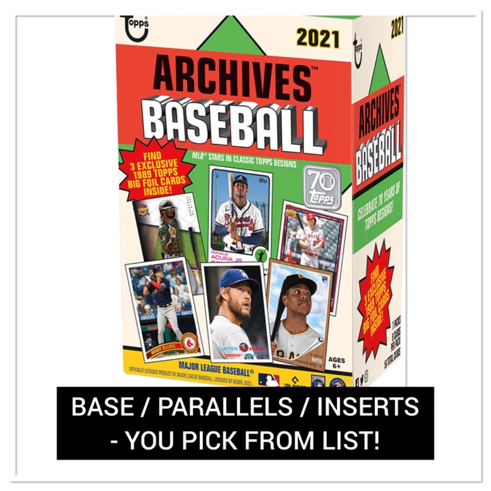 2021 Topps Archives - Base / Parallels / Inserts  - You Pick From List! - Image 1 of 1