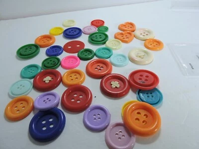 Buttons Large and medium 38 round and heart shaped  - Image 1 of 4
