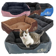 Cat Kitten Small Dog Bed Puppy Pet Soft Fleece Comfort Cushion Sleeping Washable