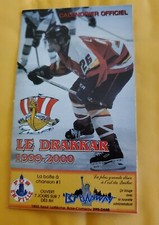 1999-2000 Baie-Comeau Drakkar Pocket Schedule QMJHL Hockey 