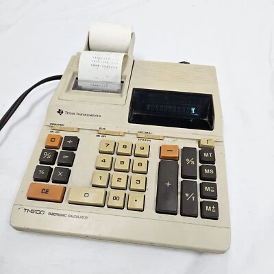 Texas Instruments TI-5130 Electronic Calculator With Printer Paper - Image 1 of 4
