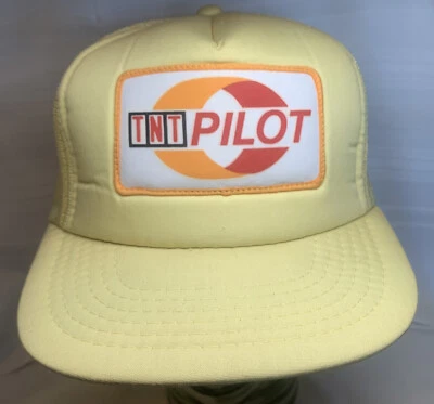 Sombrero de camionero vintage TNT parche piloto SnapBack Foto 1 de 4