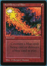 Red Elemental Blast Beta MINT Red Common MAGIC MTG CARD (ID# 235945) ABUGames