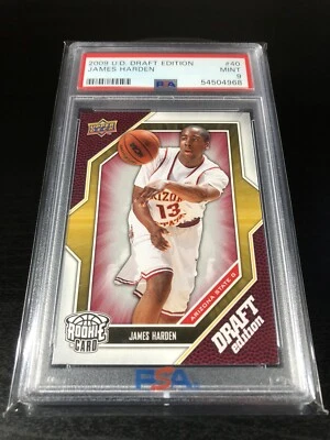 2009 U.D. Draft Edition James Harden Rookie RC #40 PSA 9 Mint Thunder Rockets - Image 1 of 2