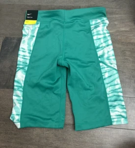 NWT Nike Tie-Dye Training Bike Shorts Youth Girls XL Green - Picture 1 of 6