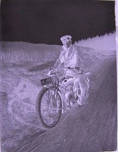 Motorrad DKW  großes sehr sehr seltes  historisches Glasnegativ - Bild 1 von 6