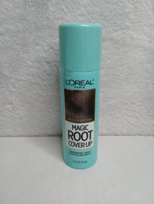 L'oreal Magic Root Cover Up Corrector Temporal Gris Spray 2oz Marrón Medio Foto 1 de 2