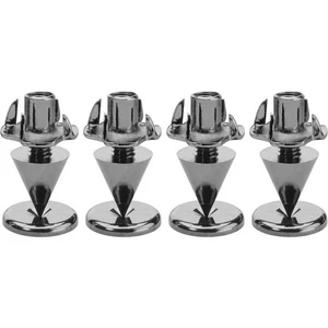 SPS-10/SC Monacor Kit 4 spike punte cromati regolabili per diffusori cassa piedi - Foto 1 di 3