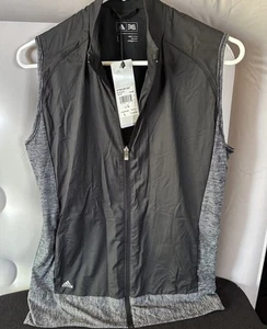 Adidas Women’s Full Zip Vest - Size L - Zip Pockets - Polyester/Spandex - Picture 1 of 3