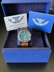 Squale 1521 Polished Swiss Made Automatic Dive Watch Sunburst Blue Dial #1521 - Picture 1 of 7